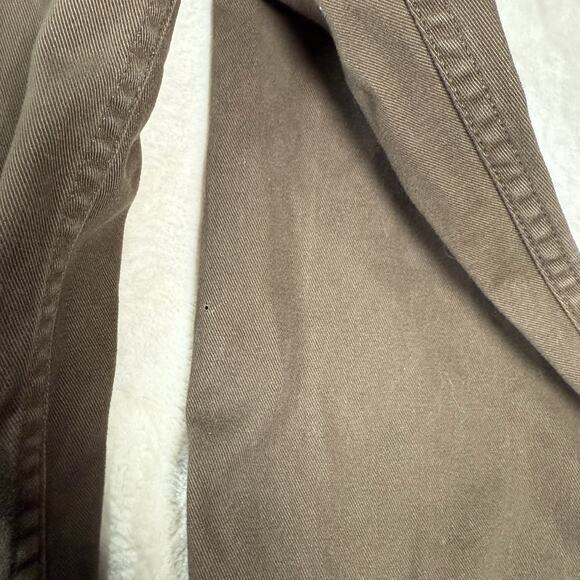 VTG Woolrich John Rich & Bros Men’s Cotton Twill Work Shirt Brown Bark Size M - Picture 5 of 8